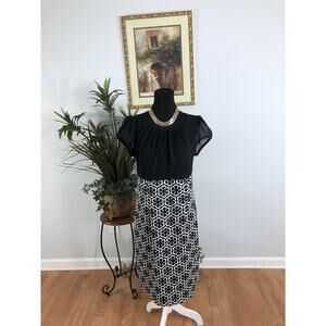 ALYX Dress Woman Pencil Dress Cap Sleeve Round Neck Boho Mob Wife Wimsigoth